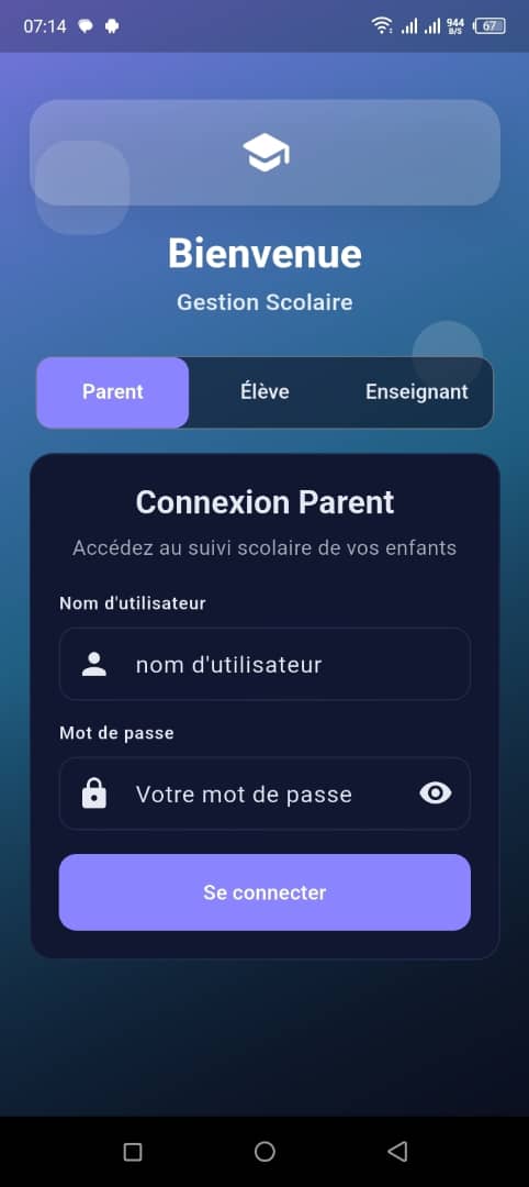 Application mobile pour parents